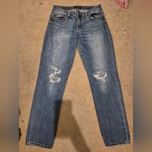 Judy Blue Women's Boyfriend Jeans - Distressed Blue